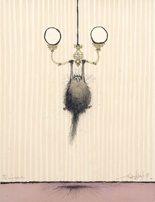 Lot 17 - Ronald Searle (British, 20th Century), 'He's...