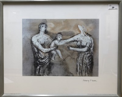 Lot 29 - Henry Moore (British, 20th Century), 'Family...