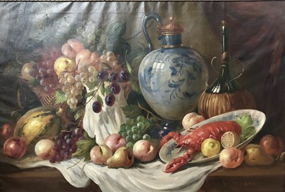 Lot 40 - Late 19th/ Early 20th Century, Still Life with...
