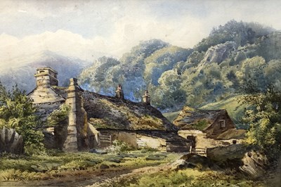 Lot 64 - British School, 19th Century, A hillside...