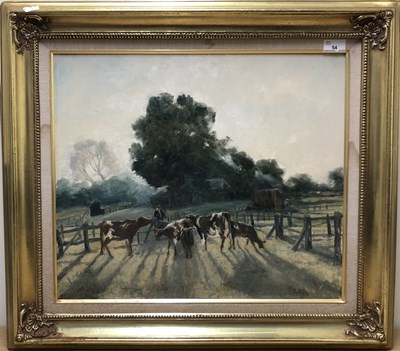 Lot 54 - British School, 20th Century, A Farmer and...