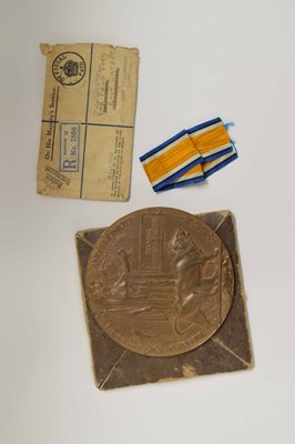 Lot 6 - First World War British memorial plaque...