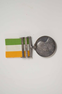Lot 10 - Edward VII Kings South Africa medal with South...