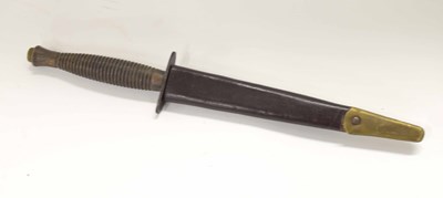 Lot 35 - Reproduction commando fighting knife made by...