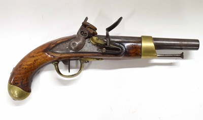 Lot 45 - Napoleonic French 1805 pattern cavalry pistol...