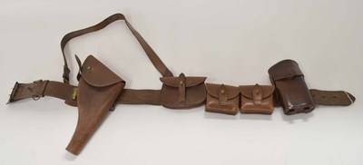 Lot 50 - First World War British Sam Brown webbing set...