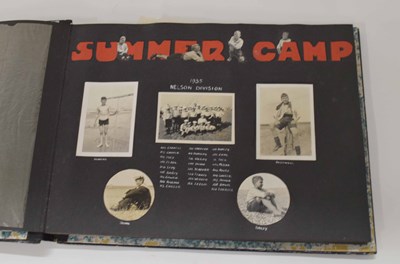 Lot 100 - Pre-WWII British photograph/scrap album of...