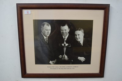 Lot 42 - Black and white photograph, Joe Davis and...