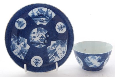Lot 86 - A Bow porcelain teabowl and saucer c.1765 the...