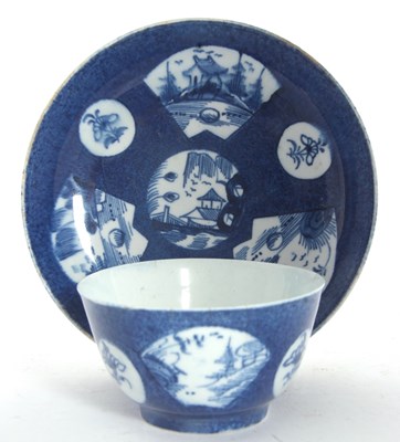 Lot 86 - A Bow porcelain teabowl and saucer c.1765 the...
