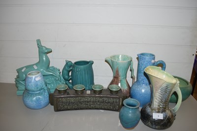 Lot 3 - MIXED LOT: A BELGIAN ART DECO POTTERY MODEL OF...