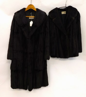 Lot 171 - A lady's full length brown fur (mink?) coat by...