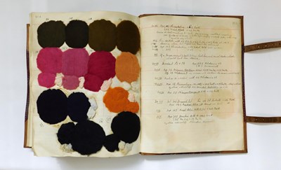 Lot 17 - A late 19th century extensive ledger of dyed...