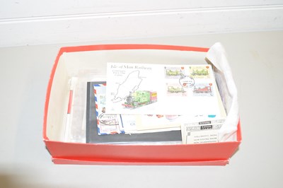 Lot 60 - BOX CONTAINING VARIOUS FIRST DAY COVERS AND...
