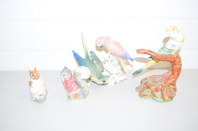 Lot 75 - MIXED LOT COMPRISING TWO BESWICK BEATRIX...