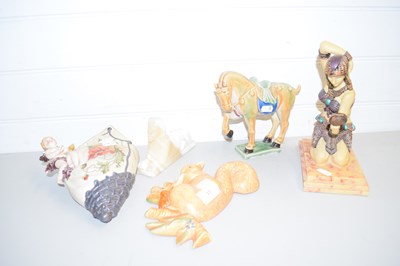 Lot 77 - MIXED LOT COMPRISING A MODERN CHINESE TANG...