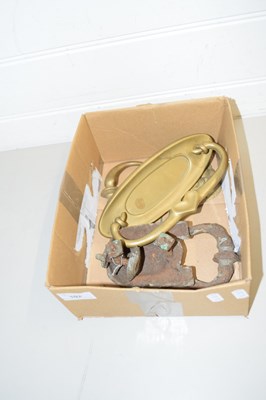 Lot 102 - MIXED LOT VARIOUS DOOR KNOCKERS, POST BOX ETC