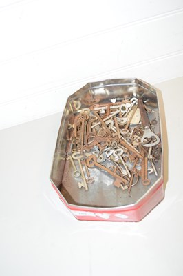 Lot 103 - BOX OF ASSORTED KEYS
