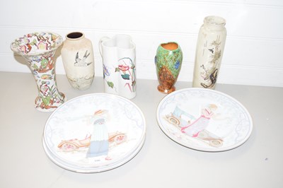 Lot 186 - VARIOUS DECORATED VASES TO INCLUDE BRETBY,...
