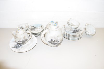 Lot 196 - JAPANESE EGG SHELL TEA SERVICE