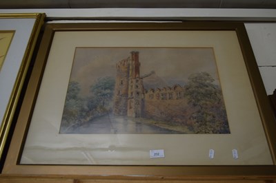 Lot 232 - 19TH CENTURY BRITISH SCHOOL STUDY OF A MOATED...