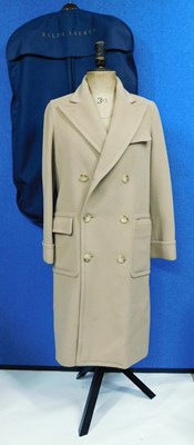 Lot 97 - A lady's Ralph Lauren double breasted camel...