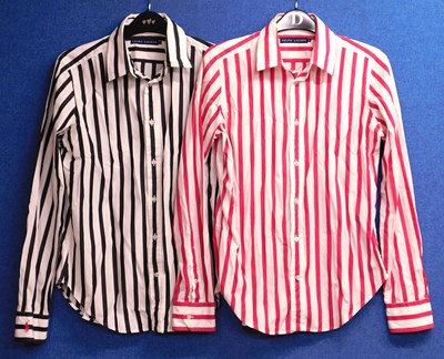 Lot 104 - Two Ralph Lauren striped cotton shirts, sizes...