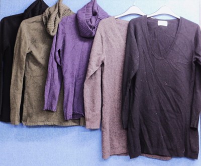 Lot 114 - Five cashmere jumpers by Brora to include...