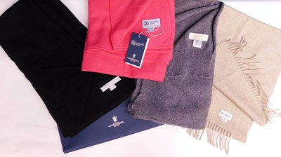 Lot 203 - Four cashmere scarves, to include two by...