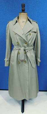 Lot 152 - A lady's Burberry double breasted beige...