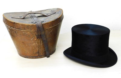 Lot 314 - A black silk top hat by Hope Brosthers Ltd.,...