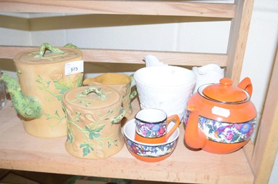 Lot 575 - VICTORIAN TEA WARES TO INCLUDE NATURALISTIC...