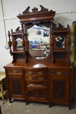 Lot 235 - IMPRESSIVE BOW FRONT MAHOGANY SIDE CABINET...