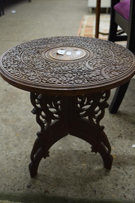 Lot 251 - SMALL SOUTH EAST ASIAN CIRCULAR HARDWOOD TABLE...