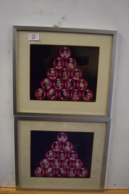 Lot 88 - Two coloured photographic prints formed as...
