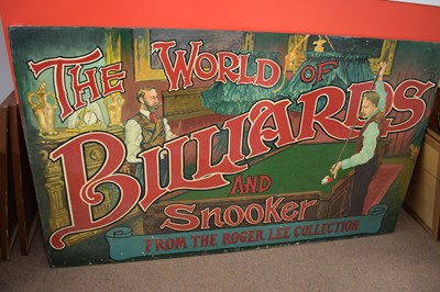 Lot 92 - Large painted pictorial sign 'The World of...