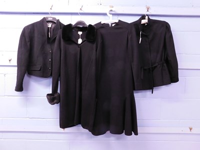 Lot 67A - Four items of lady's black clothing, to...
