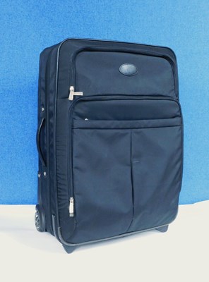 Lot 261 - A Mulberry black suitcase with wheels,...