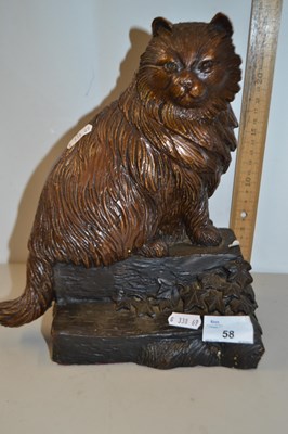 Lot 58 - Composition model of a cat