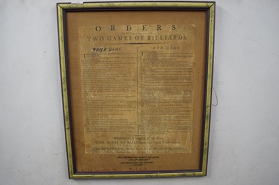 Lot 102 - 18th century Orders to be observed at the two...