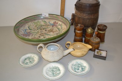 Lot 24 - Mixed Lot: Various cruet items, small wooden...
