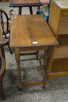 Lot 304 - EARLY 20TH CENTURY OAK BARLEY TWIST FRAMED...