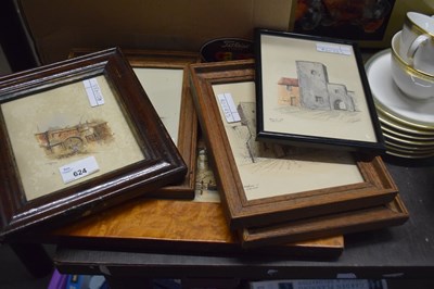 Lot 624 - Six various studies including Norwich Gates...