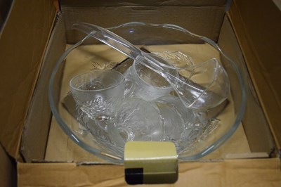Lot 626 - Boxed punch bowl set