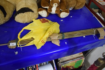 Lot 663 - Quantity of stair rods and fixings