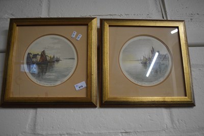 Lot 678 - Pair of framed marine pictures
