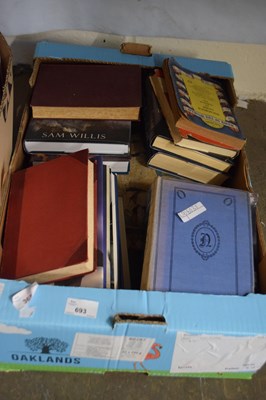 Lot 693 - Box containing various books
