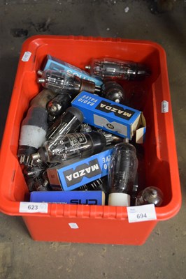 Lot 694 - Box of various radio valves