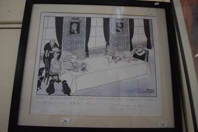 Lot 740 - Framed Jak cartoon
