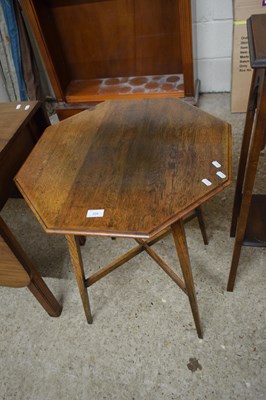 Lot 329 - EARLY 20TH CENTURY OAK OCTAGONAL TOP...